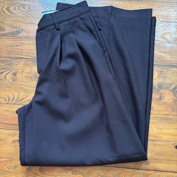 Madewell The Harlow Superwide-Leg Trousers Dark Carob Chocolate Brown size 2 - Picture 11 of 14